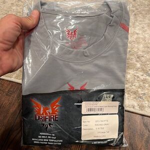 DriFire Cat 1 racing gray‎ tee shirt size 2XL NWT from 2011